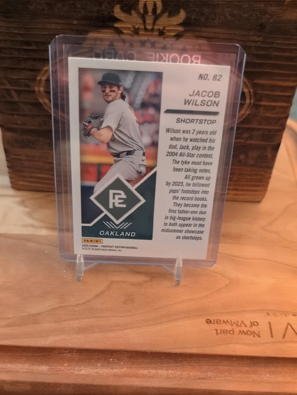 2025 Panini Jacob Wilson Prospect Edition Rookie Card Athletics - Picture 2 of 2